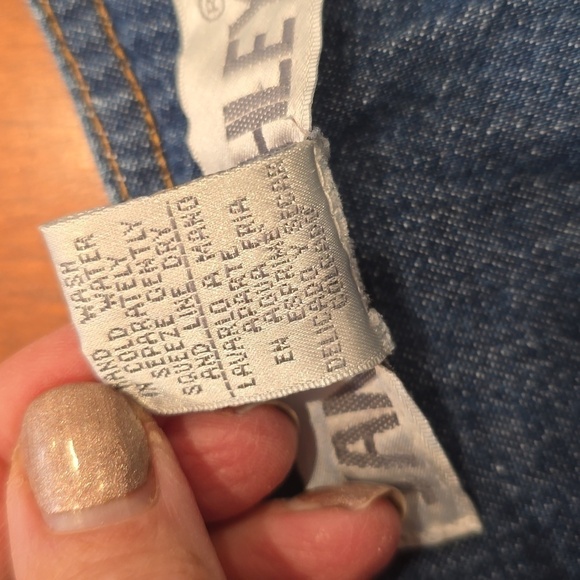 Vtg 90s Jane Ashley Denim Jumper Dress - Picture 9 of 10